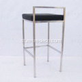 Moralo o Bonolo oa Khoebo Leather Bar Stool